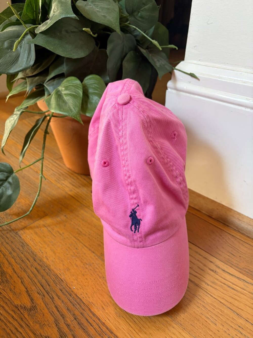 Polo Ralph Lauren pink baseball cap with Blue Pony - Picture 12 of 12